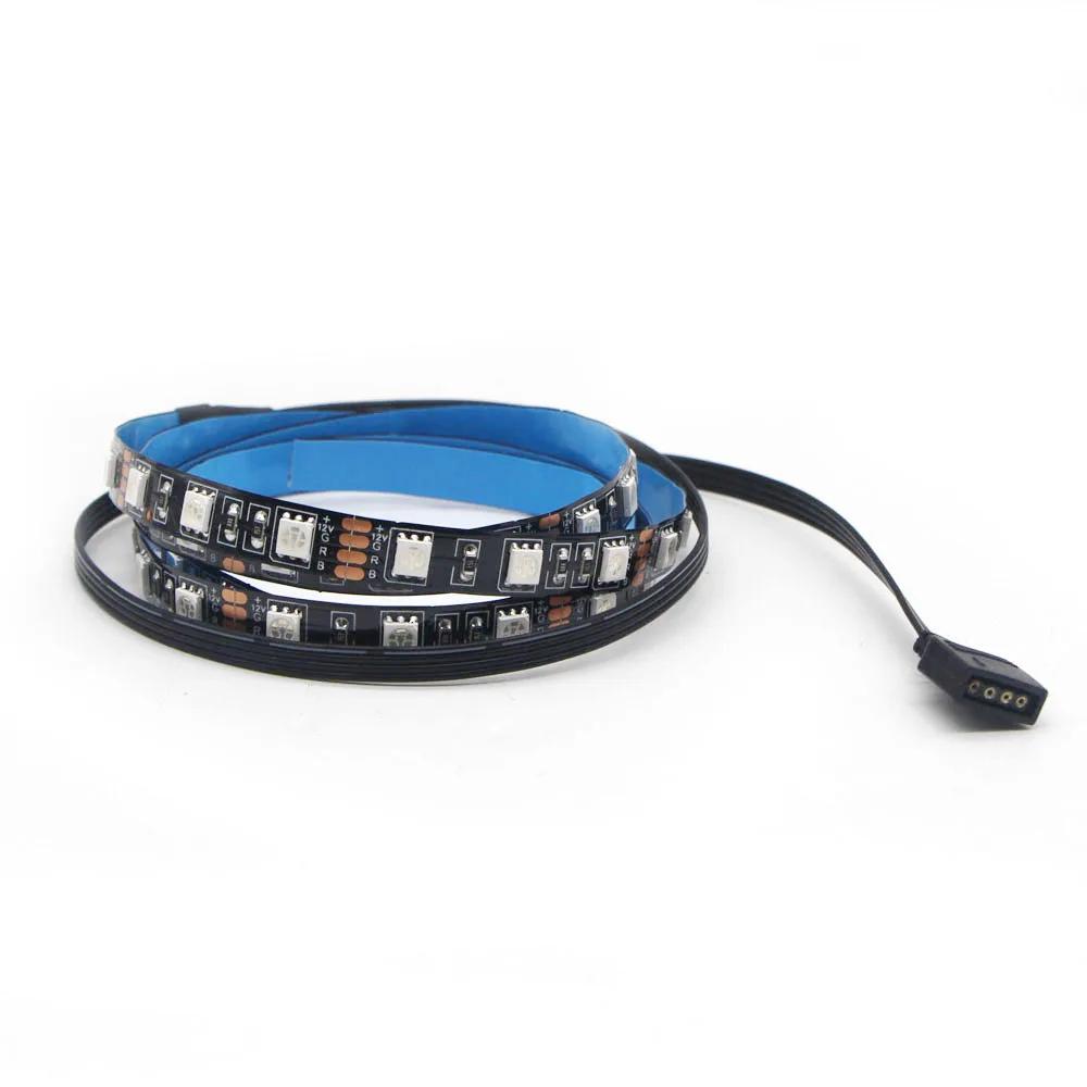 12V 4PIN  5050 RGB LED Ʈ + ASUS Aura SYNC MSI Mystic SYNC RGB Fusion 2.0 4Pin ̵ Ÿ 50cm ̺ PC ̽